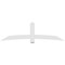 Ekena Millwork Bellingham Architectural Grade PVC Gable Bracket, 96"W x 28"H x 4"D x 6"F, 7/12 Pitch GBP096X28X0406BEL00 - alternate 3